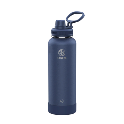 Takeya Actives Water Bottle Spout Lid 40 oz Midnight 