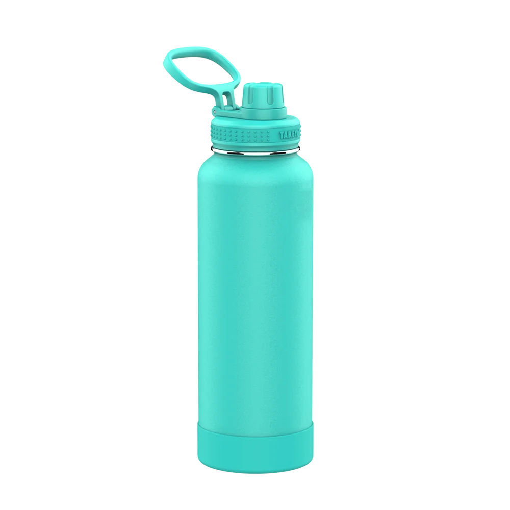 Takeya Actives Water Bottle Spout Lid 40 oz Teal 