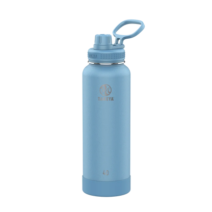 Takeya Actives Water Bottle Spout Lid 40 oz Bluestone 