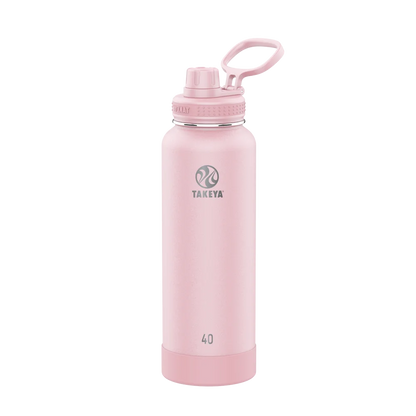 Takeya Actives Water Bottle Spout Lid 40 oz Blush 