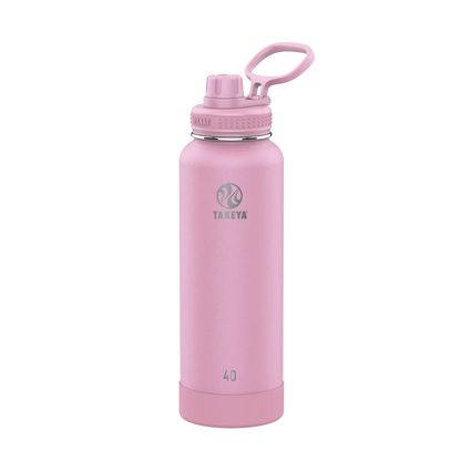 Takeya Actives Water Bottle Spout Lid 40 oz Pink Lavender 