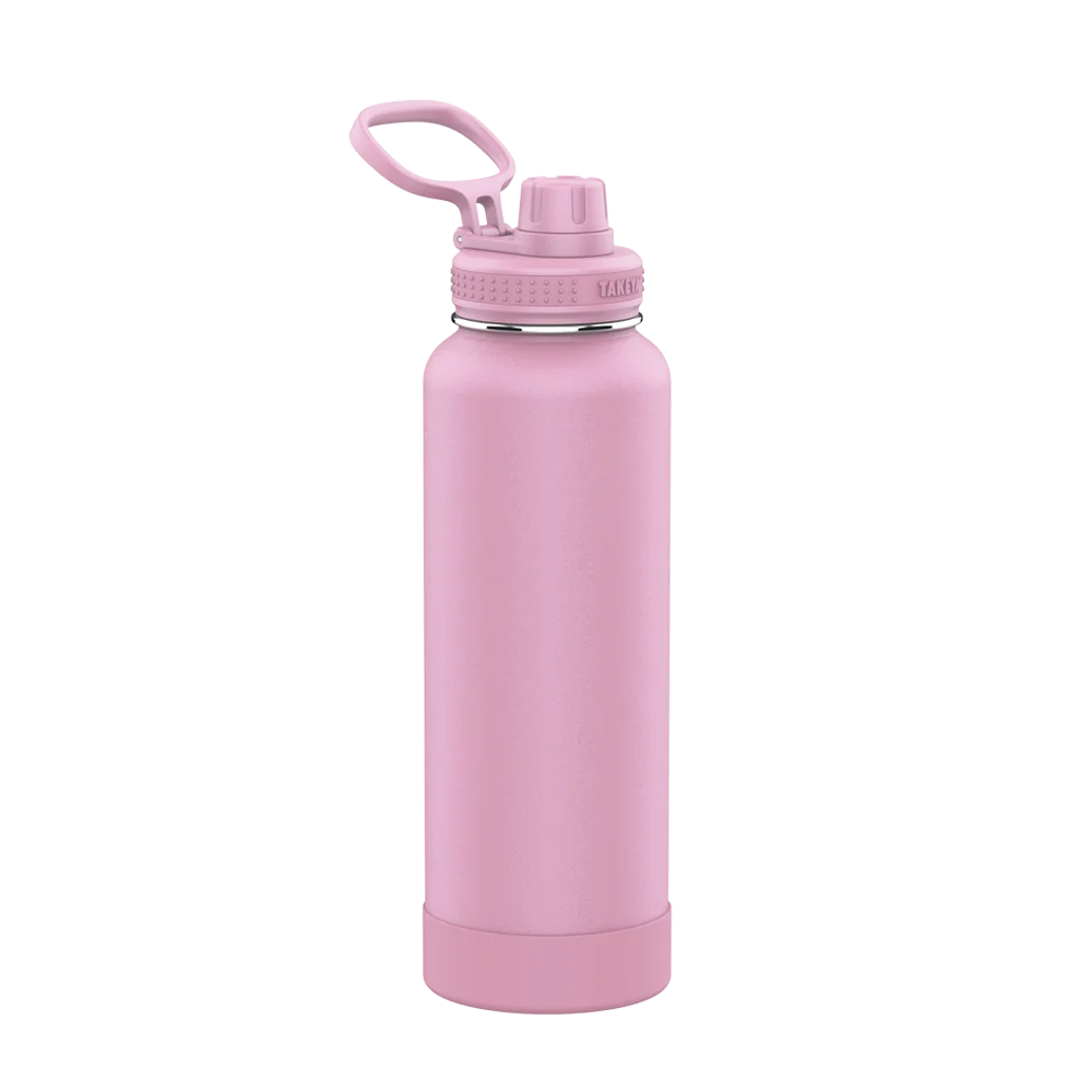 Takeya Actives Water Bottle Spout Lid 40 oz Pink Lavender 