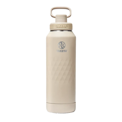 Takeya Sport Water Bottle with Spout Lid 40 oz Almond 