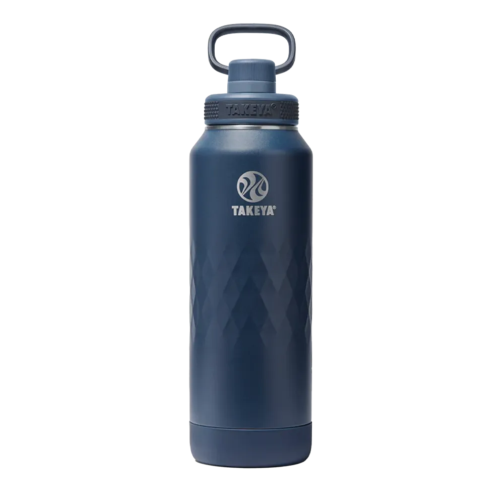 Takeya Sport Water Bottle with Spout Lid 40 oz Indigo 