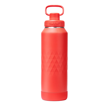 Takeya Sport Water Bottle with Spout Lid 40 oz Crimson 