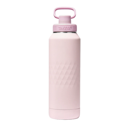 Takeya Sport Water Bottle with Spout Lid 40 oz Peony 