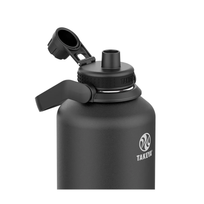 Takeya Actives Water Bottle Spout Lid 64 oz Onyx 
