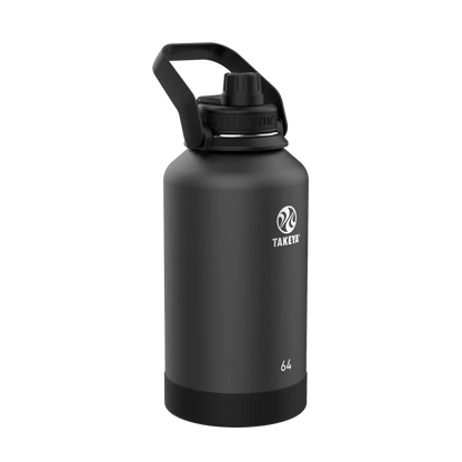 Takeya Actives Water Bottle Spout Lid 64 oz Onyx 