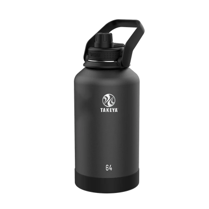 Takeya Actives Water Bottle Spout Lid 64 oz Onyx 