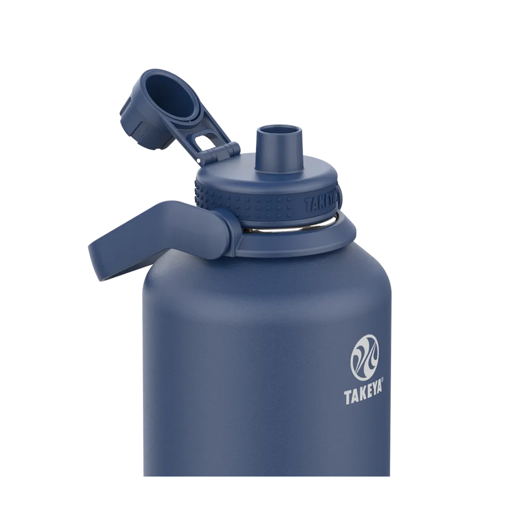 Takeya Actives Water Bottle Spout Lid 64 oz Midnight 
