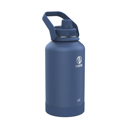 Takeya Actives Water Bottle Spout Lid 64 oz Midnight 