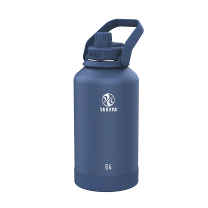 Takeya Actives Water Bottle Spout Lid 64 oz Midnight 