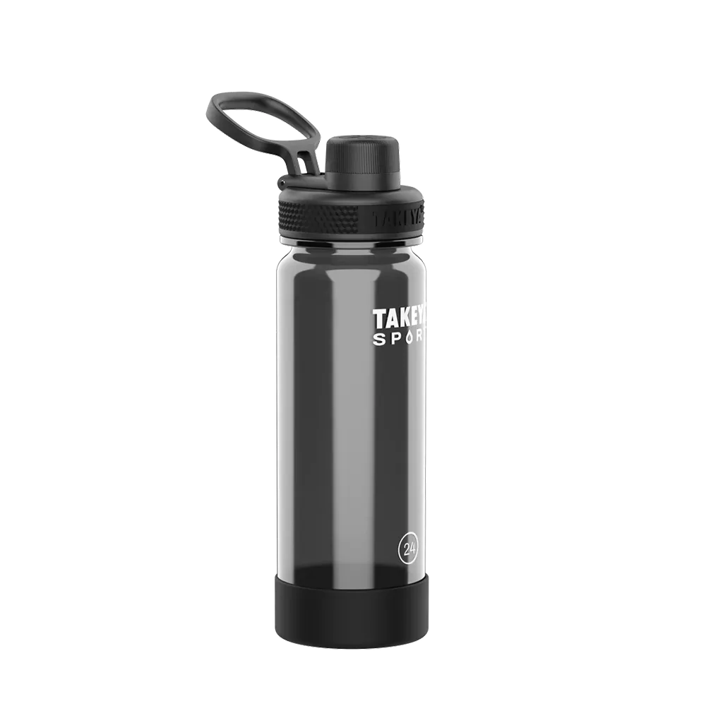 Takeya Tritan Sport Water Bottle Spout Lid 24 oz Grand Slam Black 
