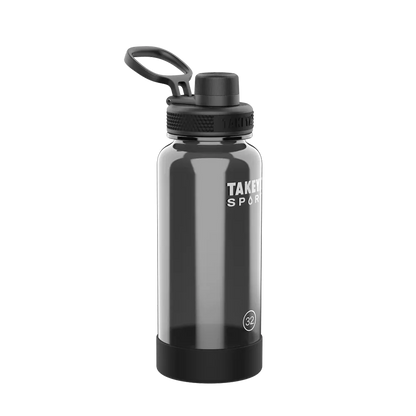 Takeya Tritan Sport Water Bottle Spout Lid 32 oz Grand Slam Black 
