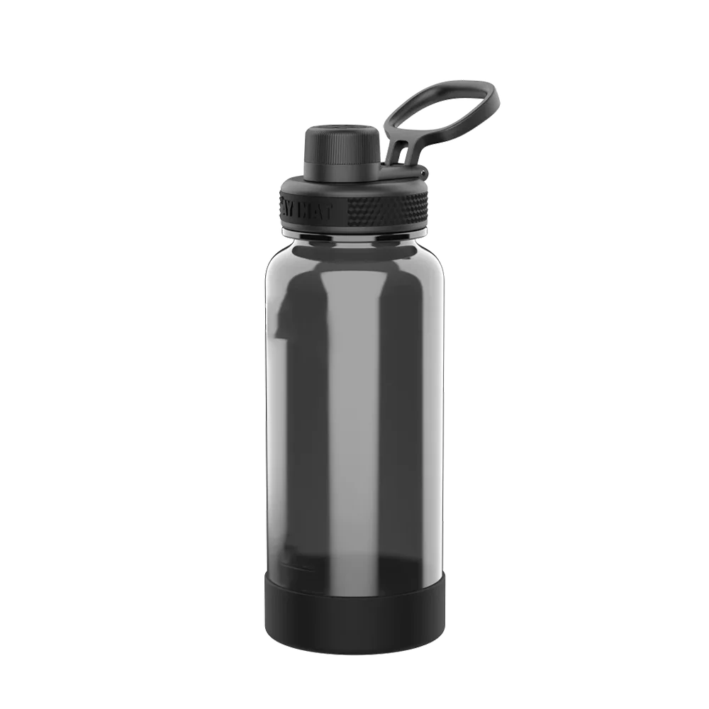 Takeya Tritan Sport Water Bottle Spout Lid 32 oz Grand Slam Black 