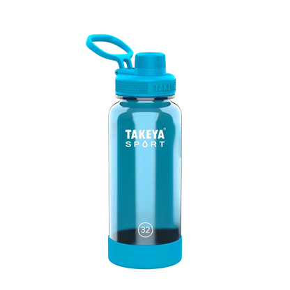 Takeya Tritan Sport Water Bottle Spout Lid 32 oz Champion Blue 
