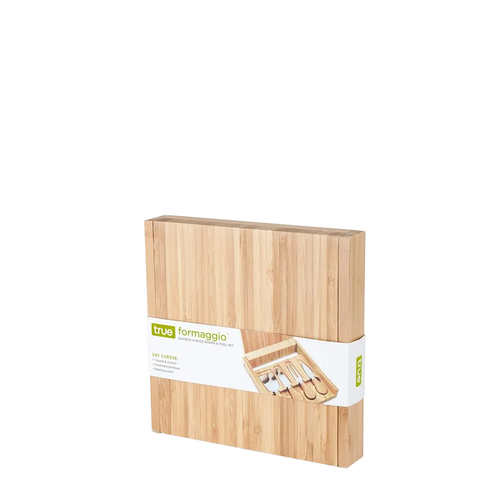 Formaggio Bamboo Cheese Board &amp; Tool Set 