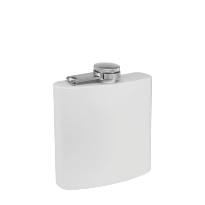 Custom Branding The Simple Stainless Steel Flask 6 oz in Matte White 