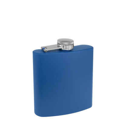 Custom Branding The Simple Stainless Steel Flask 6 oz in Matte Royal Blue 