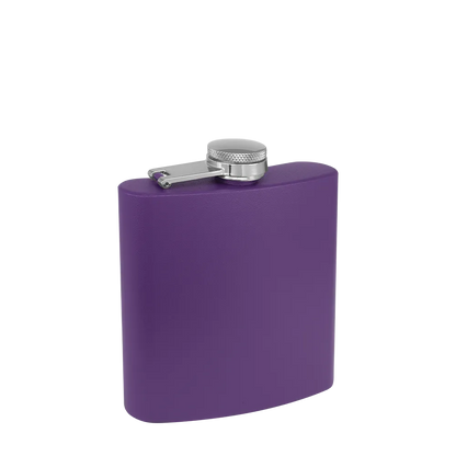 Custom Branding The Simple Stainless Steel Flask 6 oz in Matte Purple 