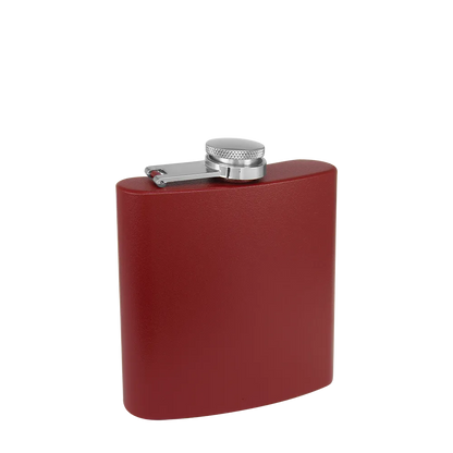 Custom Branding The Simple Stainless Steel Flask 6 oz in Matte Maroon 