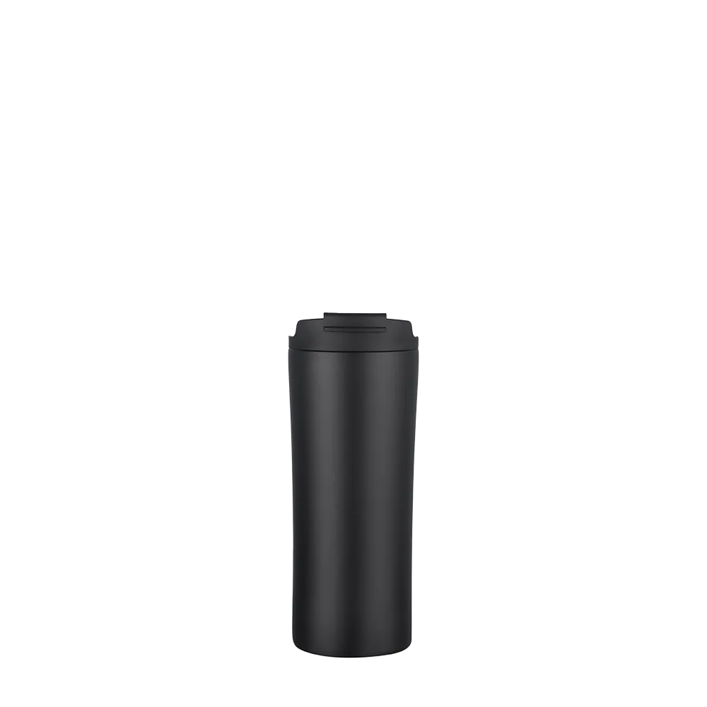 Back customization side of the Custom Branding Water Bottle with Dual Lid 21 oz in Black 