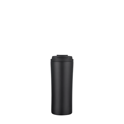Back customization side of the Custom Branding Water Bottle with Dual Lid 21 oz in Black 