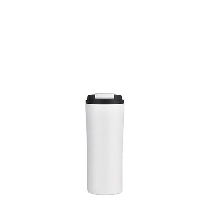 Back customization side of the Custom Branding Water Bottle with Dual Lid 21 oz in White 