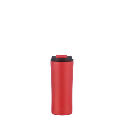 Back customization side of the Custom Branding Water Bottle with Dual Lid 21 oz in Red 