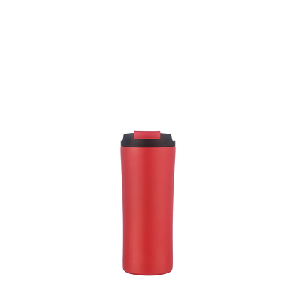 Front customization side of the Custom Branding Water Bottle with Dual Lid 21 oz in Red 