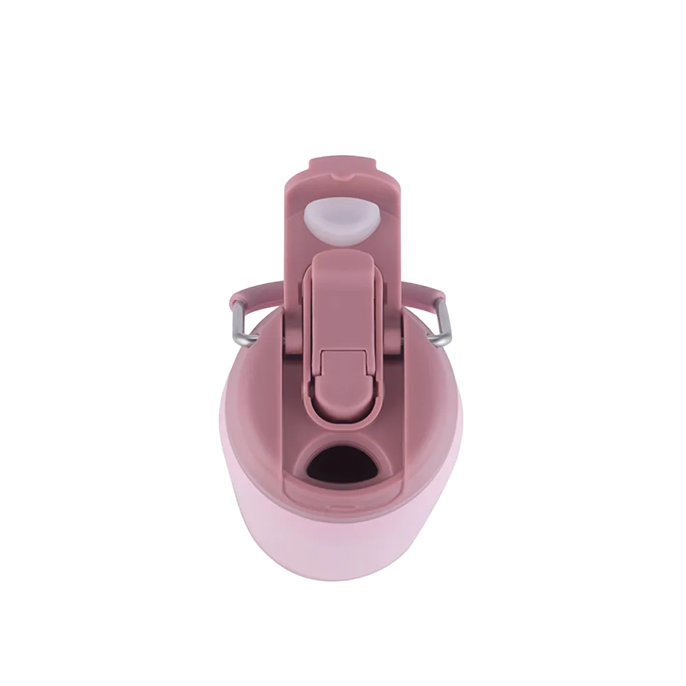 Custom Branding Water Bottle with Dual Lid 24 oz in Pink 