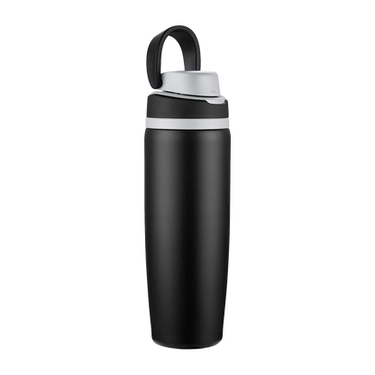Custom Branding Water Bottle with Spout Lid 25 oz in Black 