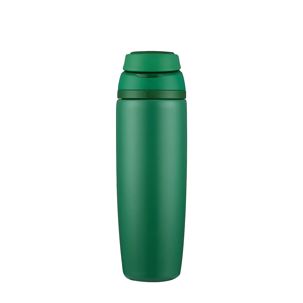 Back customization side of the Custom Branding Water Bottle with Spout Lid 25 oz in Green 