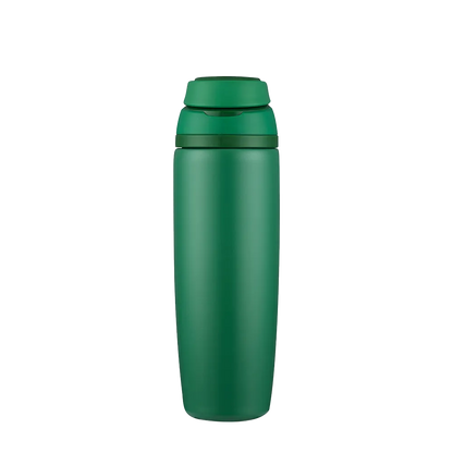 Back customization side of the Custom Branding Water Bottle with Spout Lid 25 oz in Green 