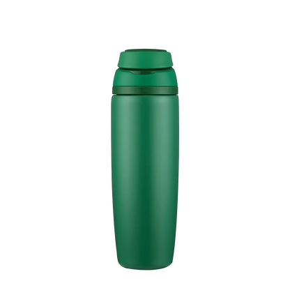 Front customization side of the Custom Branding Water Bottle with Spout Lid 25 oz in Green 