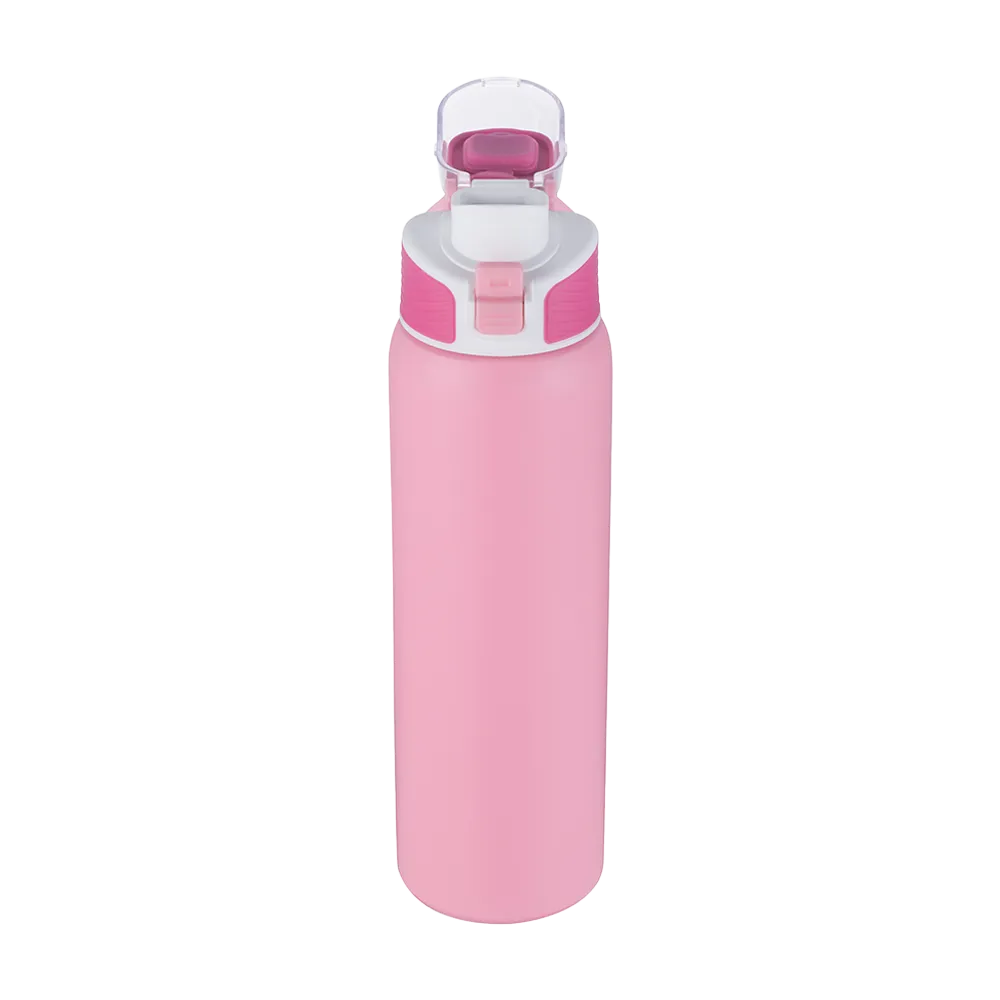 Custom Branding Water Bottle with Spout Lid 28 oz in Pink 