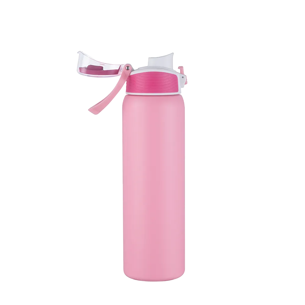Custom Branding Water Bottle with Spout Lid 28 oz in Pink 