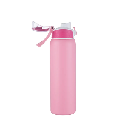 Custom Branding Water Bottle with Spout Lid 28 oz in Pink 