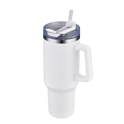 Custom Branding Handle Tumbler 40 oz in White 