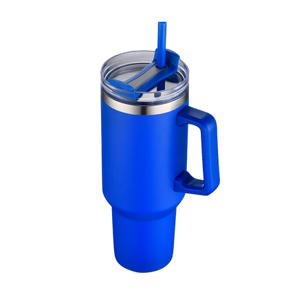 Custom Branding Handle Tumbler 40 oz in Royal Blue 