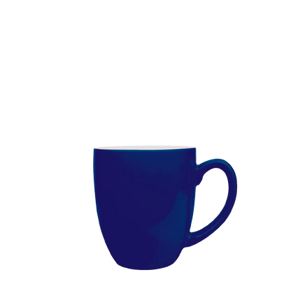 Back customization side of the Custom Branding Ceramic Bistro Mug 16oz in Blue 