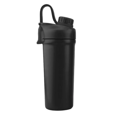 Front customization side of the Custom Branding Double Wall Ice Shaker 26 oz in Matte Black 