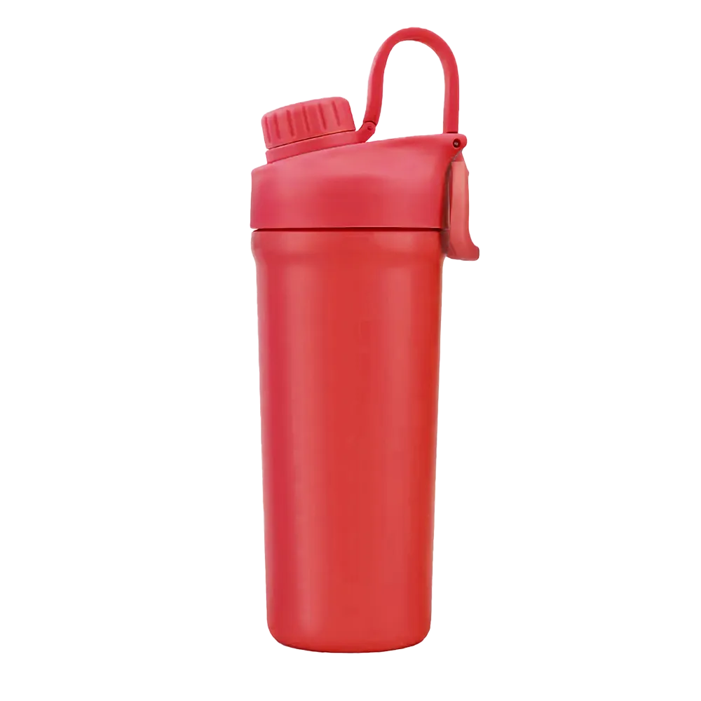 Back customization side of the Custom Branding Double Wall Ice Shaker 26 oz in Matte Red 