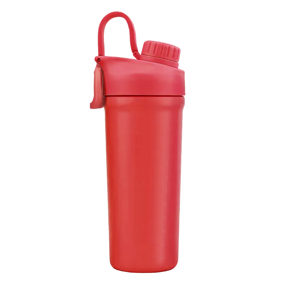 Front customization side of the Custom Branding Double Wall Ice Shaker 26 oz in Matte Red 