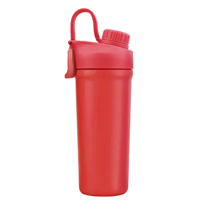 Front customization side of the Custom Branding Double Wall Ice Shaker 26 oz in Matte Red 