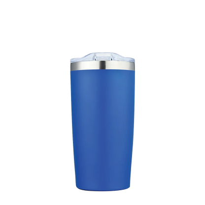 Front customization side of the Custom Branding Vacuum Tumbler 20 oz in Frosted Blue 