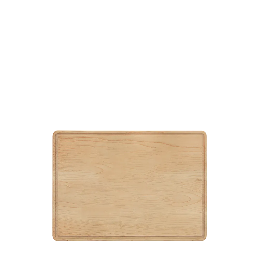 Maple Cutting Board with Drip Ring 13.75 x 9.75 