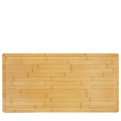Bamboo Cutting Board with Drip Ring | 23 3/4 x 12 in.