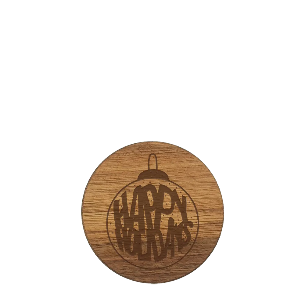 Holiday Acacia Wood  Coaster