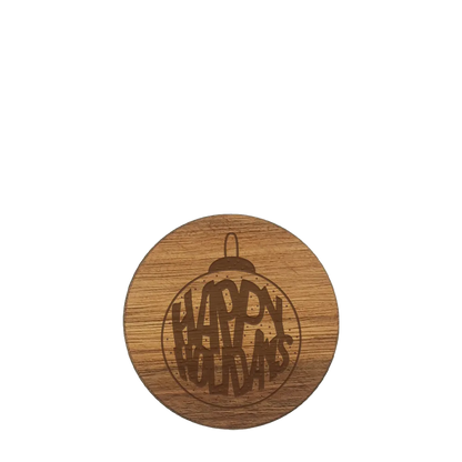 Holiday Acacia Wood  Coaster